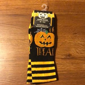 Halloween Treat Theme Knee High Socks 5-9
